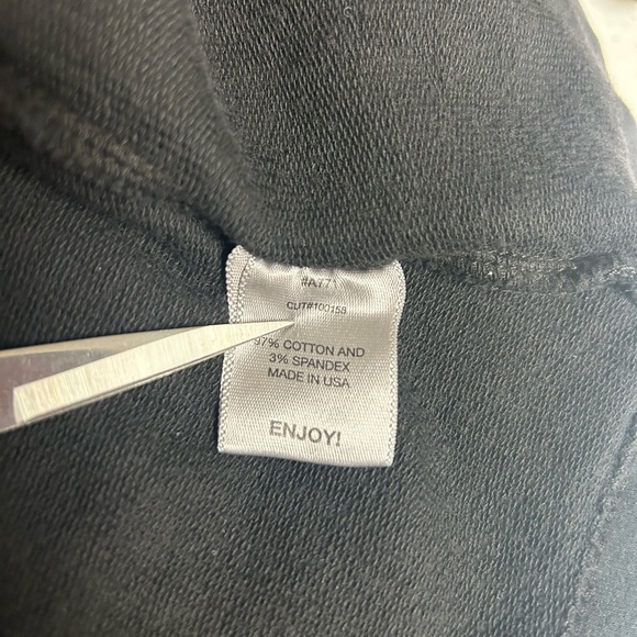 Michael Stars Jersey Wide Lapel Top One Size - Picture 5 of 8